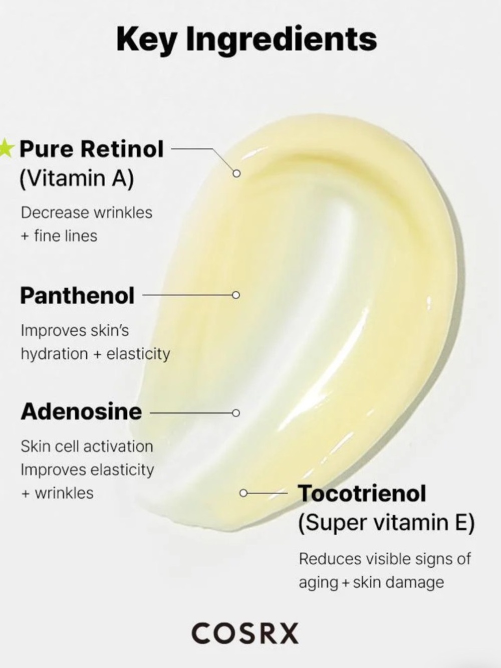 COSRX Retinol 0.1 Cream NEW Anti Aging Acne Wrinkles Korean Skincare - Picture 3 of 3